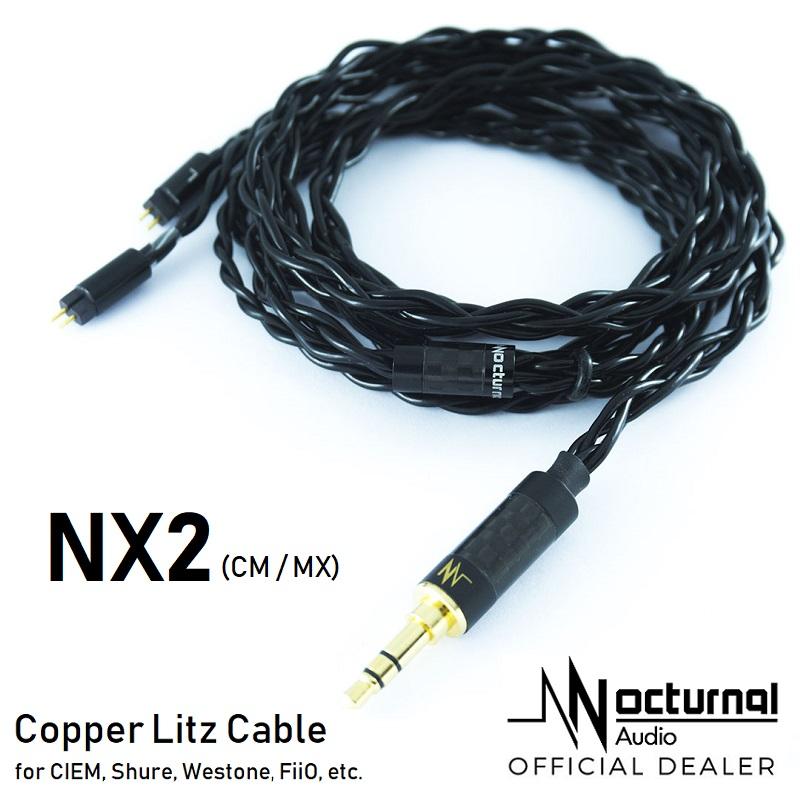 NocturnaL Audio NX2 Litz Copper Upgrade Cable for CIEM, Shure, Westone, FiiO