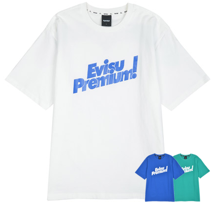 [EVISU KOREA]  100％ Authentic Big Hills Loose Fit Short Sleeve T-shirt
